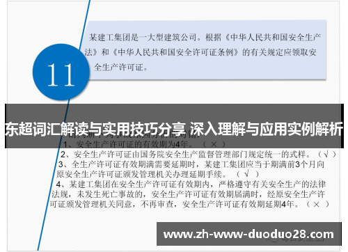 东超词汇解读与实用技巧分享 深入理解与应用实例解析 东超词汇解读与实用技巧分享 深入理解与应用实例解析