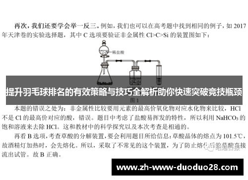 提升羽毛球排名的有效策略与技巧全解析助你快速突破竞技瓶颈 提升羽毛球排名的有效策略与技巧全解析助你快速突破竞技瓶颈